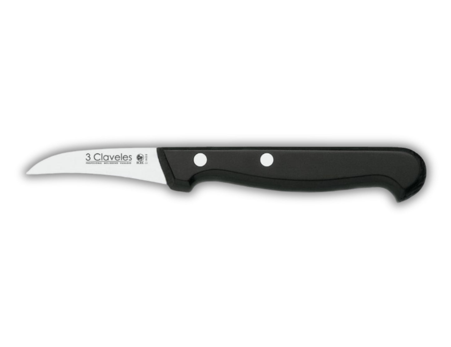 Cuchillo tres claveles # 902 inoxidable mango  abs mondador