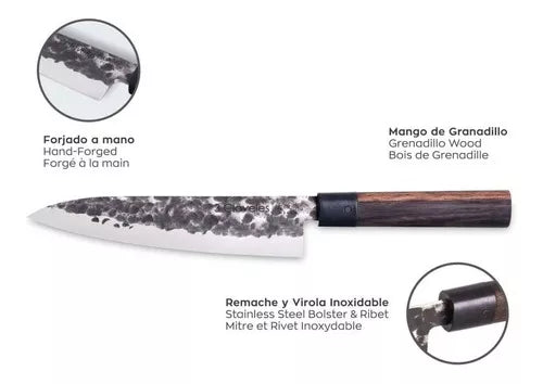 Cuchillo tres claveles Osaka verduras 13,5 cms